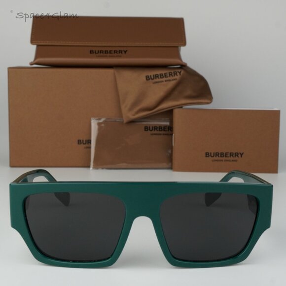 BRAND NEW Burberry BE4397U MICAH 407187 Green Grey Unisex Sunglasses BE 4397U - Picture 2 of 9